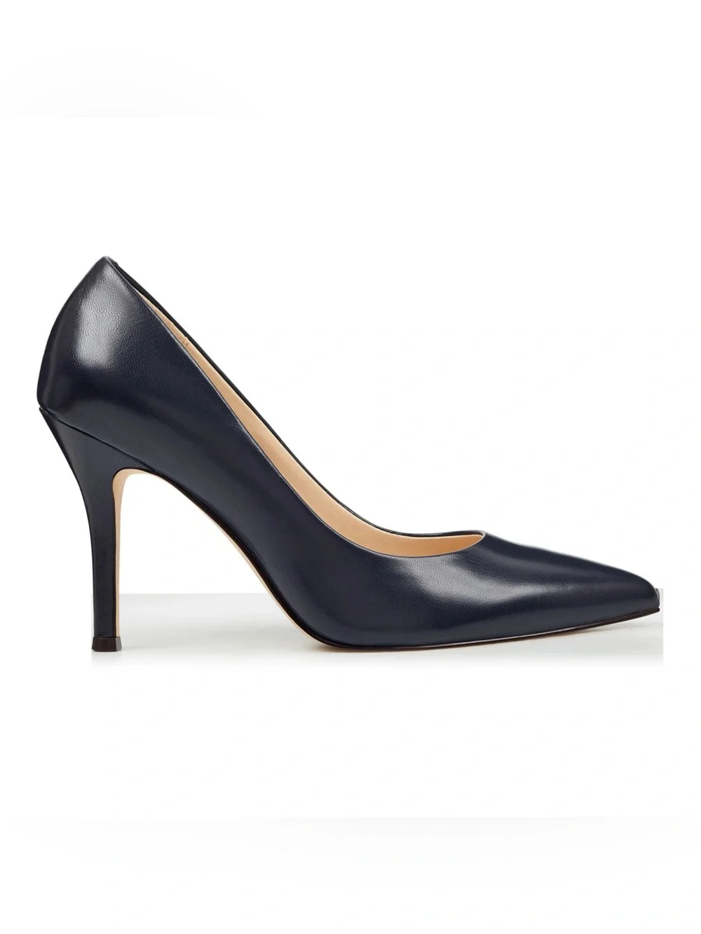 Nine West Black Leather Stilettos